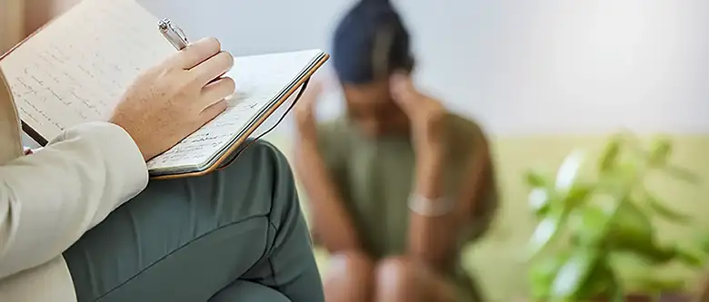 woman in therapy session